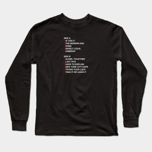 The Strokes - Is This It Tracklist Long Sleeve T-Shirt